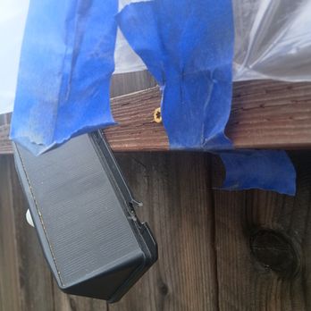 Konstructo, Inc - My solar light after they taped up the plastic - General Contractors Near Me