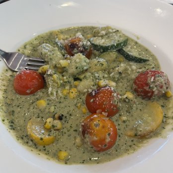 GRATA Italian Eatery - Pesto gnocchi with Brentwood corn and veggies - Italian Near Me - Windsor, California GRATA Italian Eatery - Pesto gnocchi with Brentwood corn and veggies - Italian Near Me - Windsor, California