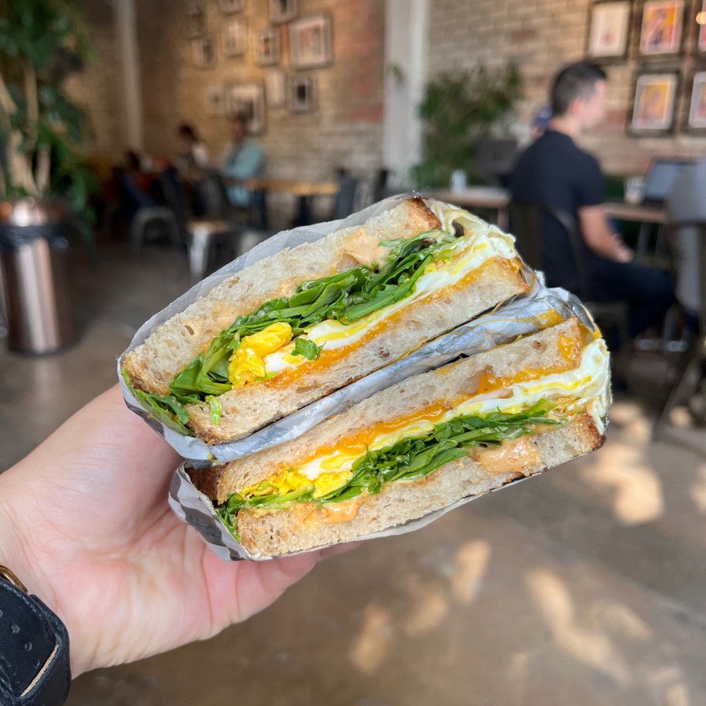 Hale Coffee Company - breakfast sandwich on sourdough - Coffee Roasteries Near Me - Toronto, Ontario