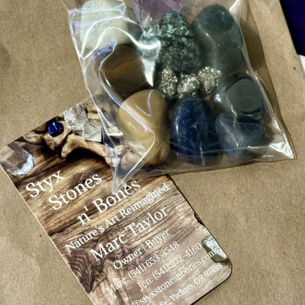 Styx, Stones, n' Bones - 11.24.23 purchased some fancy colorful rocks for my daughter's fish tank - Hobby Shops Near Me - Yachats, Oregon Styx, Stones, n' Bones - 11.24.23 purchased some fancy colorful rocks for my daughter's fish tank - Hobby Shops Near Me - Yachats, Oregon