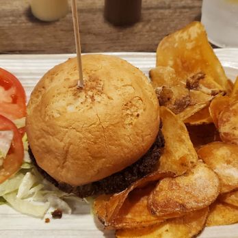 Captain Jack's - Falafel sandwich with house chips - American Near Me - Naples, Maine