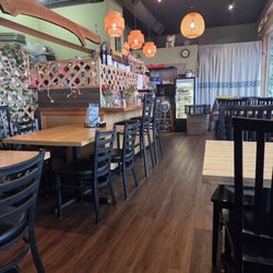 Inside the restaurant