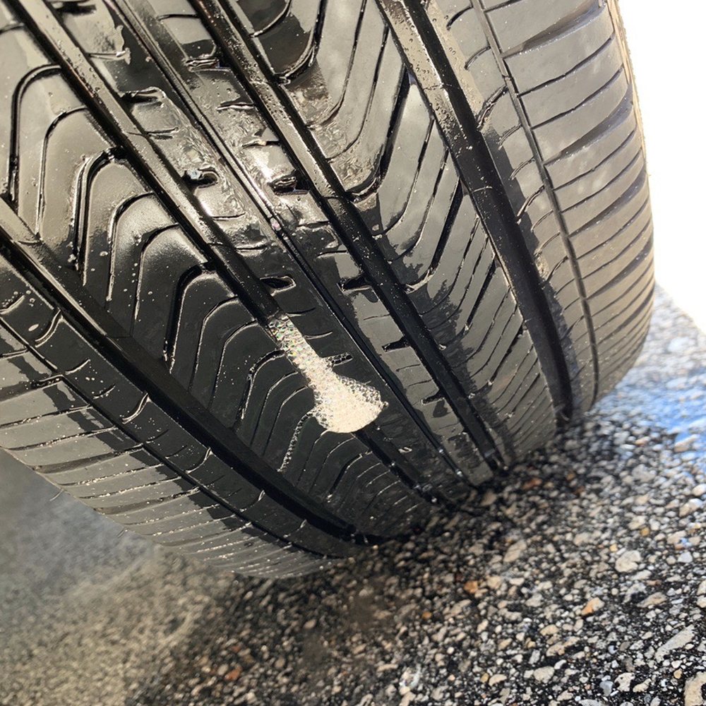 Tire leaking air needing a patch. Tire leaking air needing a patch.