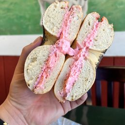 Poppyseed w/ strawberry spread