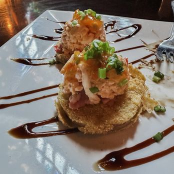 Hoppin' Johnz - Fried green tomato appetizer - Southern Near Me - Elizabeth City, North Carolina Hoppin' Johnz - Fried green tomato appetizer - Southern Near Me - Elizabeth City, North Carolina