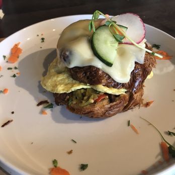 Clafoutis - Breakfast croissant sandwich - French Near Me - Santa Fe, New Mexico