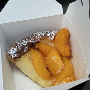 Clafoutis - peach galette - French Near Me - Santa Fe, New Mexico