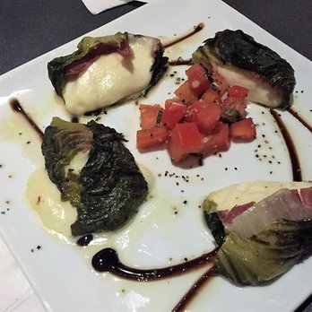 Webb Custom Kitchen - Mozzarella Grill : fresh mozzarella wrapped in prosciutto and romaine, grilled with tomato-basil concasse and finished with a balsamic glaze - New American Near Me - Gastonia, North Carolina Webb Custom Kitchen - Mozzarella Grill : fresh mozzarella wrapped in prosciutto and romaine, grilled with tomato-basil concasse and finished with a balsamic glaze - New American Near Me - Gastonia, North Carolina