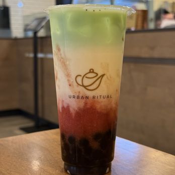 Urban Ritual - Strawberry Pandan Corn Milk - Bubble Tea Near Me - San Francisco, California Urban Ritual - Strawberry Pandan Corn Milk - Bubble Tea Near Me - San Francisco, California