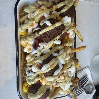 Vega Shawarma - Vega loaded fries with falafel - Middle Eastern Near Me - Madison, Tennessee