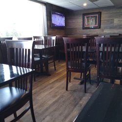 Inside the pub.