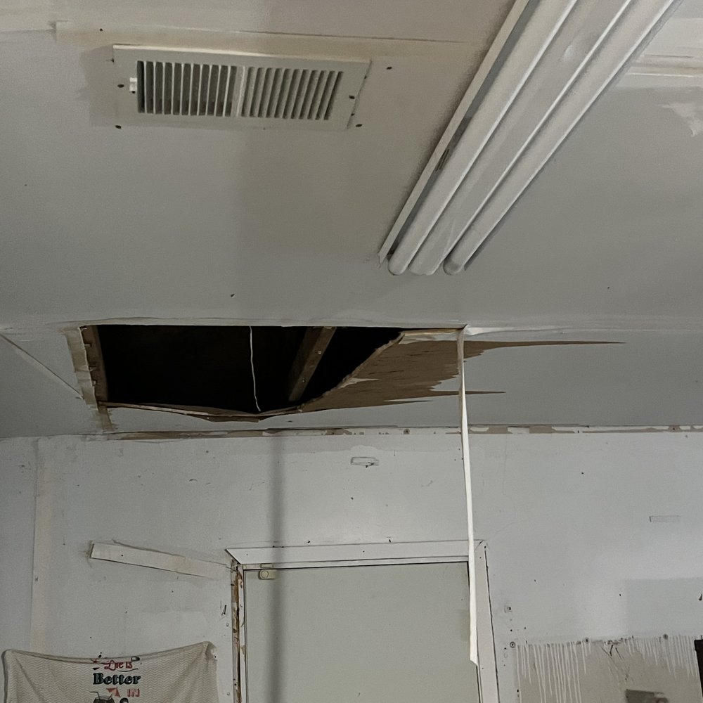 Antonio Drywall Repair & Texture - Hole in garage. - Painters Near Me
