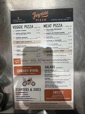 Menu photo 2 Joyride Pizza San Francisco, CA Menu photo 2 Joyride Pizza San Francisco, CA