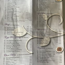 Panda Garden - New menu prices 6/23
