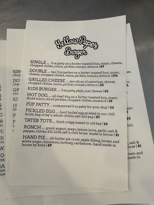 Menu photo 7 Yellow Paper Burger Los Angeles, CA