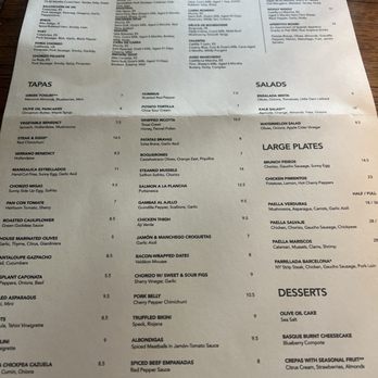 Barcelona Wine Bar - Menu - Wine Bars Near Me - Dallas, Texas