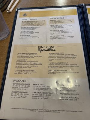 Menu photo 3 Pine Cone Restaurant Johnson Creek, WI
