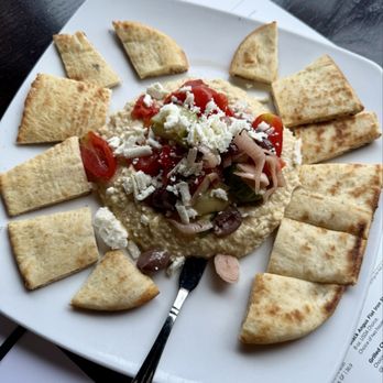 Sedona Taphouse - Mediterranean Hummus Platter - New American Near Me - Troy, Michigan