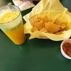 Casa Blanca Mexican Restaurant - Large orange bang , chips and salsa
