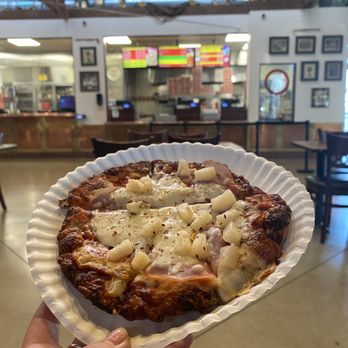 Rusty's Pizza Parlor - FAILED Canadian bacon and pineapple pizza - Pizza Near Me - Santa Barbara, California Rusty's Pizza Parlor - FAILED Canadian bacon and pineapple pizza - Pizza Near Me - Santa Barbara, California