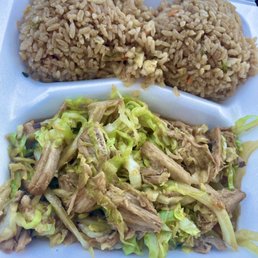 Kalua pork with fried rice Kalua pork with fried rice