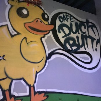 Café Duck Butt - Drawing on the wall! - Karaoke Near Me - Honolulu, Hawaii