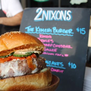 2 Nixons - Kimchi Burger -- Amazing! - Ramen Near Me