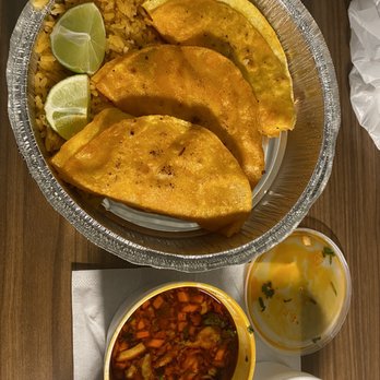 El Mariachi Mexican Restaurant - 33. Quesabirria (Substituted beef in tacos with chicken!) - Mexican Near Me - Auburn, Alabama El Mariachi Mexican Restaurant - 33. Quesabirria (Substituted beef in tacos with chicken!) - Mexican Near Me - Auburn, Alabama