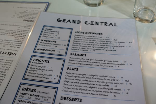 Menu photo 3 Grand Central Paris, 75