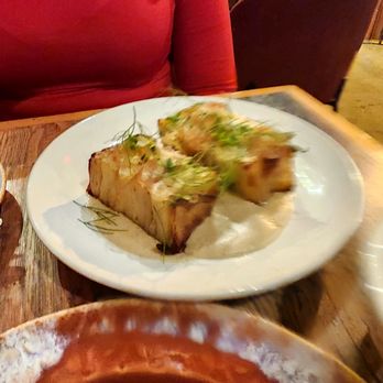 Penny's Wine Shop - potato dauphinoise, dubliner, fuji apple, green peppercorn, soubise - Wine Bars Near Me - Richmond, Virginia Penny's Wine Shop - potato dauphinoise, dubliner, fuji apple, green peppercorn, soubise - Wine Bars Near Me - Richmond, Virginia