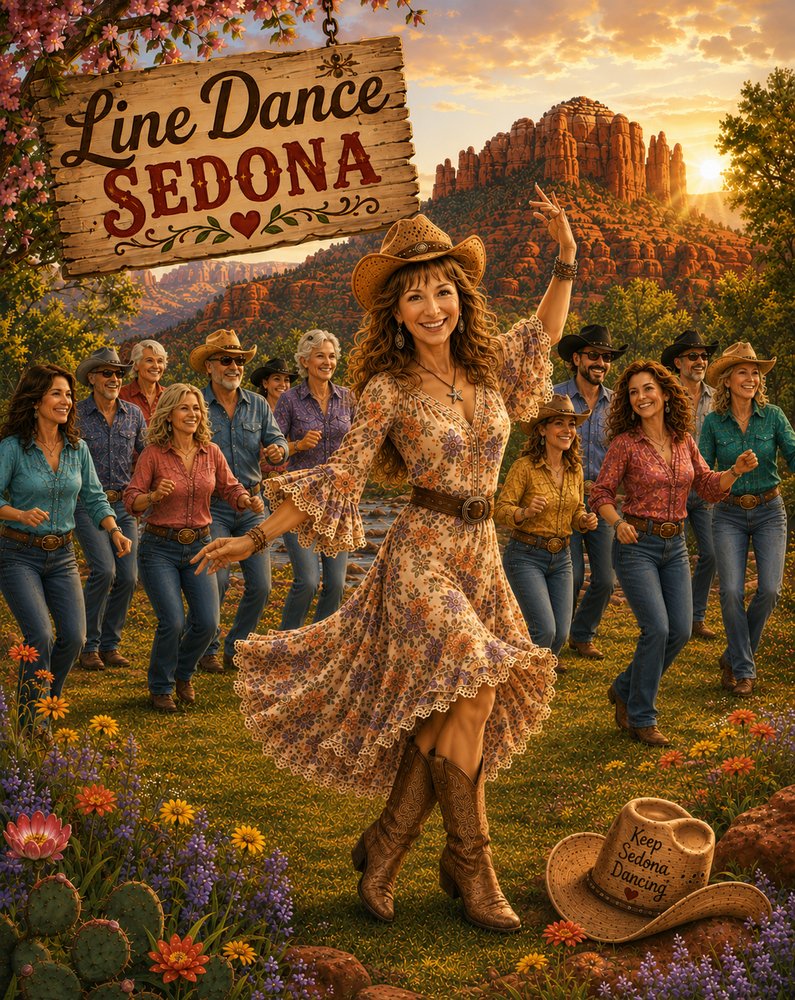 Line Dance Sedona Logo