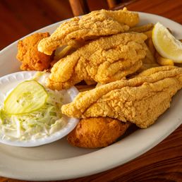 Thick Fried Catfish Plate