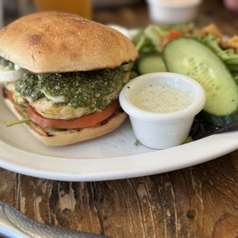 Grounds Restaurant - Mozzarella Chicken Sandwich - New American Near Me - Murphys, California Grounds Restaurant - Mozzarella Chicken Sandwich - New American Near Me - Murphys, California
