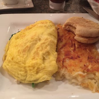 Marilyn's Cafe - Spinach mushroom and feta cheese with English muffin and has browns. - Diners Near Me - Las Vegas, Nevada Marilyn's Cafe - Spinach mushroom and feta cheese with English muffin and has browns. - Diners Near Me - Las Vegas, Nevada