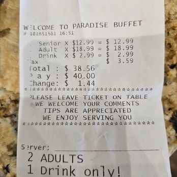 Paradise Buffet - Prices - Buffets Near Me - Montebello, California