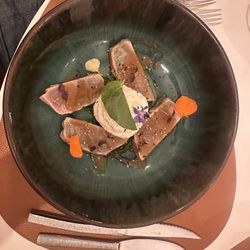 Thunfisch mit Burrata Schaum