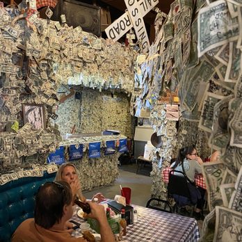 Oatman Hotel - Dollar bills everywhere. - American Near Me - Oatman, Arizona Oatman Hotel - Dollar bills everywhere. - American Near Me - Oatman, Arizona