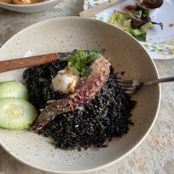 Forever Thai - Black squid ink fried rice - Thai Near Me - Brooklyn, New York Forever Thai - Black squid ink fried rice - Thai Near Me - Brooklyn, New York