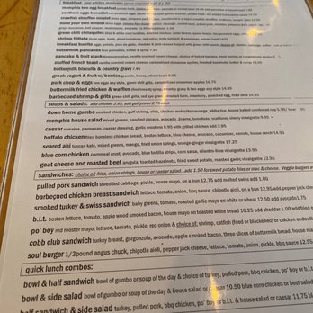 Memphis Cafe - Menu - Southern Near Me - Costa Mesa, California