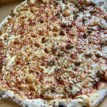 Woodbelly Pizza - 18" parbaked half cheese, half sausage : ) - Pizza Near Me - Montpelier, Vermont Woodbelly Pizza - 18" parbaked half cheese, half sausage : ) - Pizza Near Me - Montpelier, Vermont
