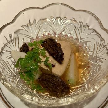 Le Coucou - Foie gras in broth - French Near Me - New York, New York