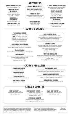 Menu photo 6 Pappadeaux Seafood Kitchen Westmont, IL Menu photo 6 Pappadeaux Seafood Kitchen Westmont, IL