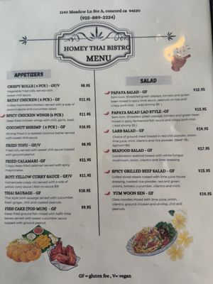 Menu photo 4 Homey Thai Bistro Concord, CA Menu photo 4 Homey Thai Bistro Concord, CA