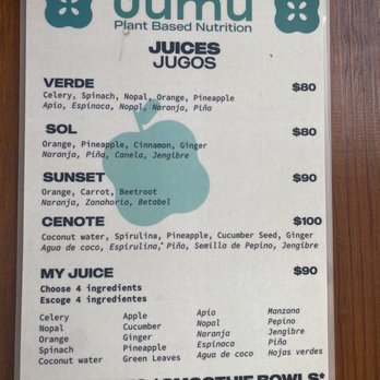 Jumu’s Plant Based Nutrition - Juice menu - Juice Bars & Smoothies Near Me - Tulum, ROO Jumu’s Plant Based Nutrition - Juice menu - Juice Bars & Smoothies Near Me - Tulum, ROO