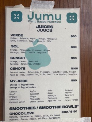 Menu photo 2 Jumu’s Plant Based Nutrition Tulum, ROO Menu photo 2 Jumu’s Plant Based Nutrition Tulum, ROO