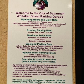 Whitaker Street Parking Garage - Parking rates - Parking Near Me - Savannah, Georgia Whitaker Street Parking Garage - Parking rates - Parking Near Me - Savannah, Georgia
