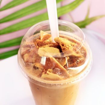 Flippoly - 16 oz. Dalgona Milk Tea @serenaventures - Coffee & Tea Near Me - Buena Park, California