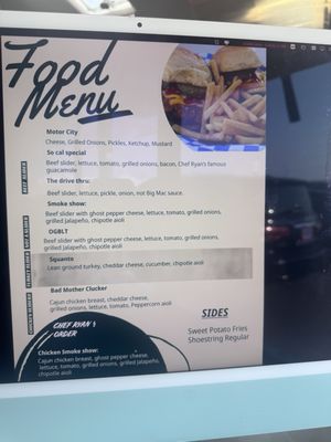 Menu photo 1 DM Sliders Las Vegas, NV Menu photo 1 DM Sliders Las Vegas, NV