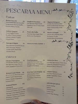 Menu photo 2 Pescaraa Oakville, ON