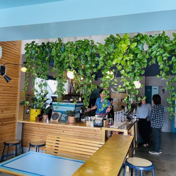 Hola Adios Coffeeshop - The front lobby area very cutesy. - Coffee & Tea Near Me - Costa Mesa, California